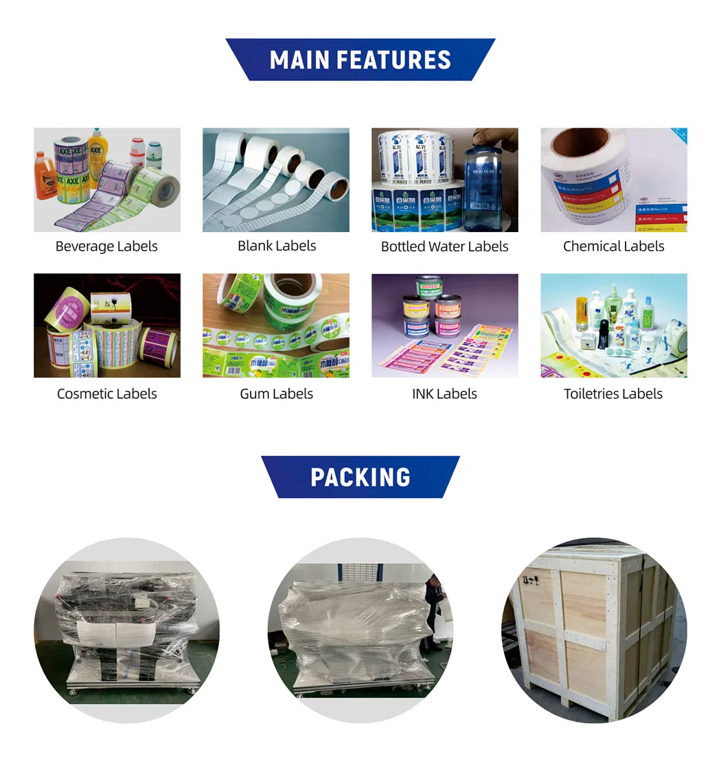 320mm Roll Label Sticker Digital Laminating Die Cutter and Rotary Label Slitting Machine