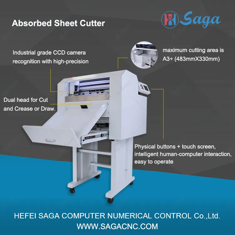 Adsorbed Auto Feeding Cutting and Creasing Die Cutter Can Half/Kiss-Cut for Self-Adhesive Wire Drawing Material, Thin PVC, Label and Synthetic Paper