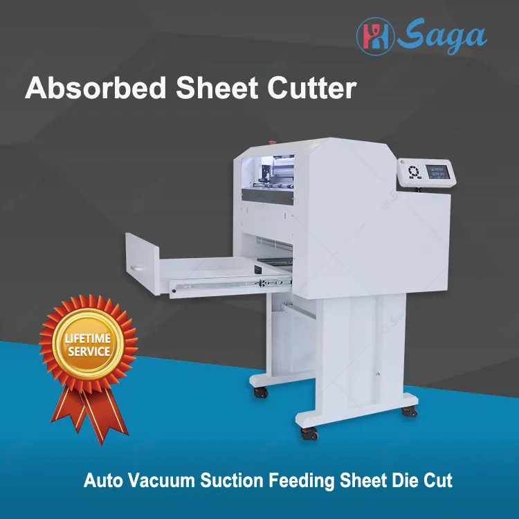 Adsorbed Auto Feeding Cutting and Creasing Die Cutter Can Half/Kiss-Cut for Self-Adhesive Wire Drawing Material, Thin PVC, Label and Synthetic Paper