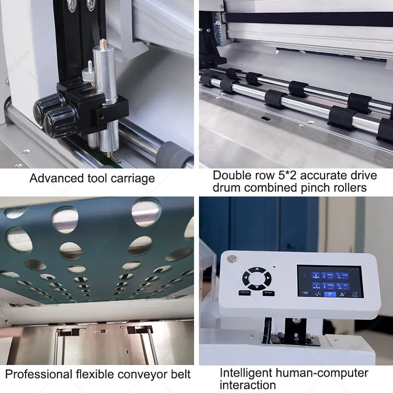 Adsorbed Auto Feeding Cutting and Creasing Die Cutter Can Half/Kiss-Cut for Self-Adhesive Wire Drawing Material, Thin PVC, Label and Synthetic Paper