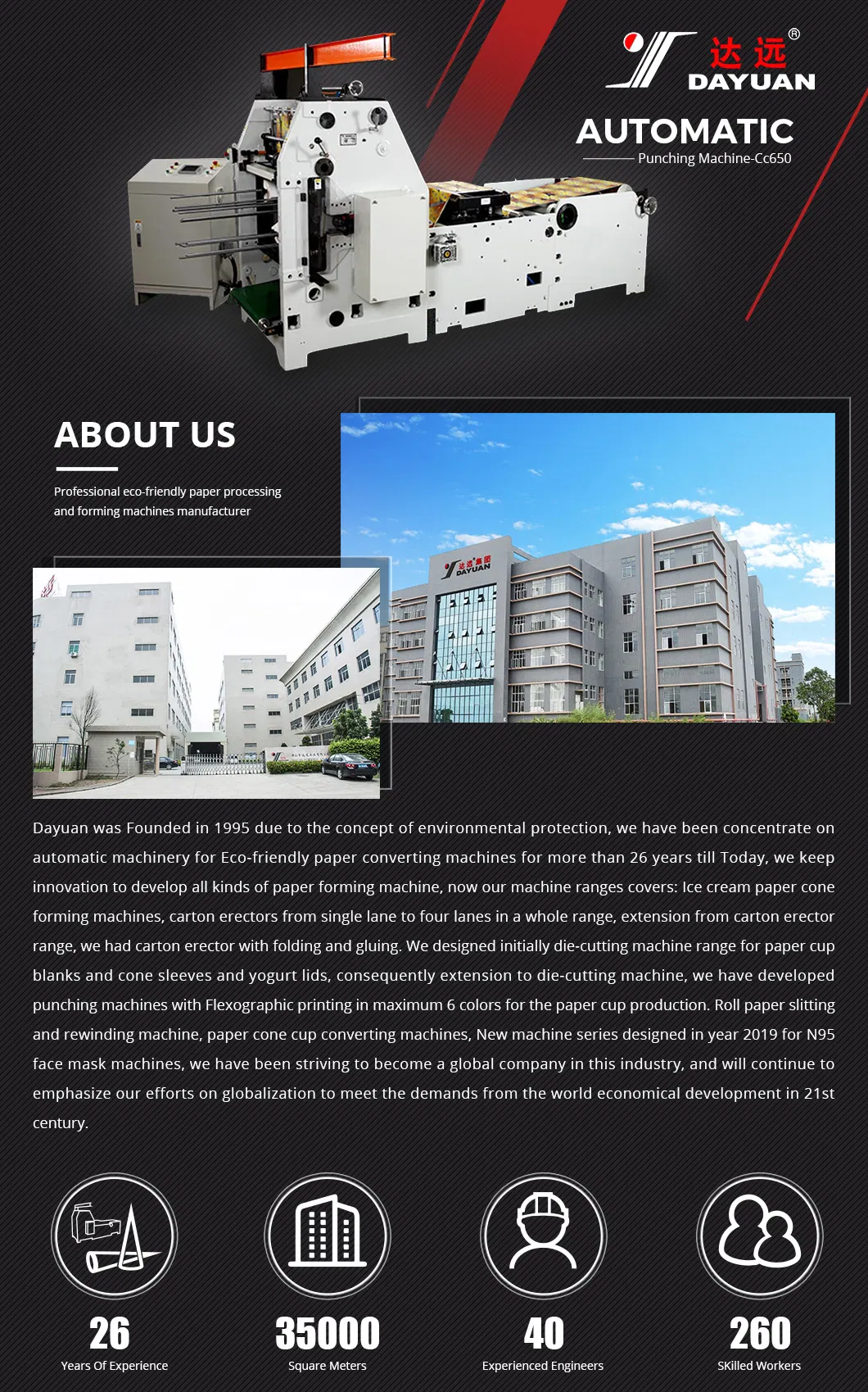 Automatic Die-Cutting with Flexographic Printing Machine for Paper Cup