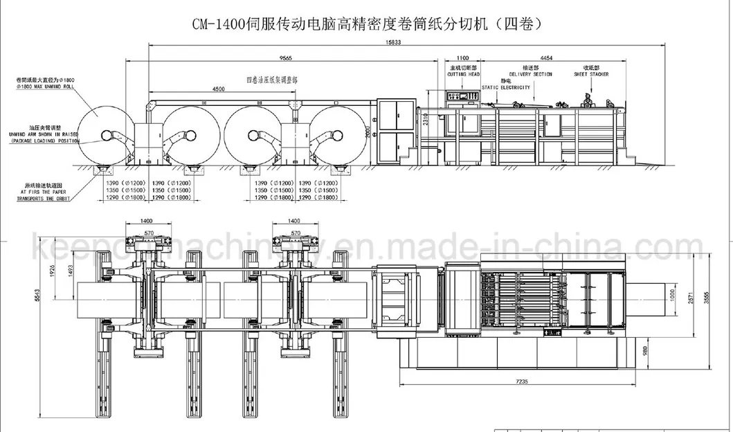 Automatic Paper Roll Cutting Machine, Paper Sheet Cutter