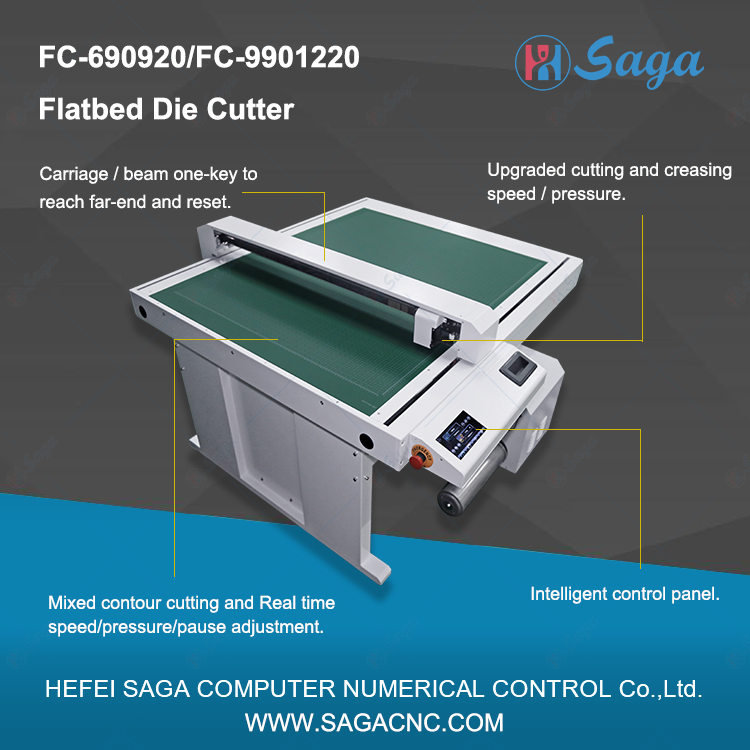CCD Camera Cardboard Flatbed Graphic High-Performance Die Cutter Doubel Heads Cutting Plotter After Printer