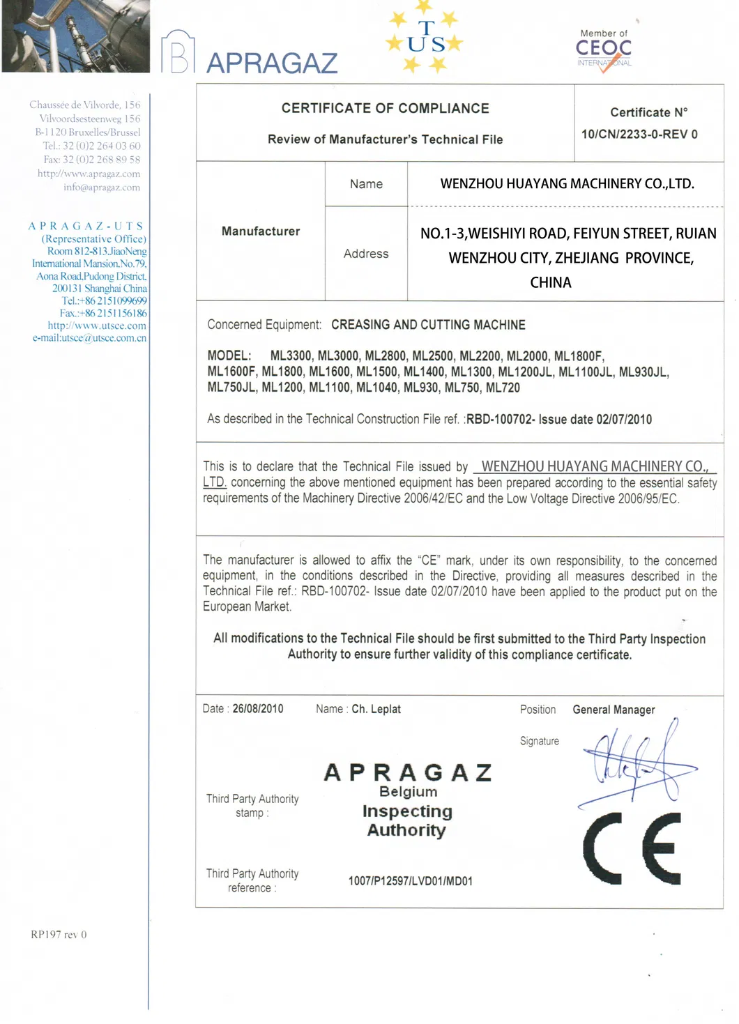 Die Cutting Press and Creasing Manual Machine