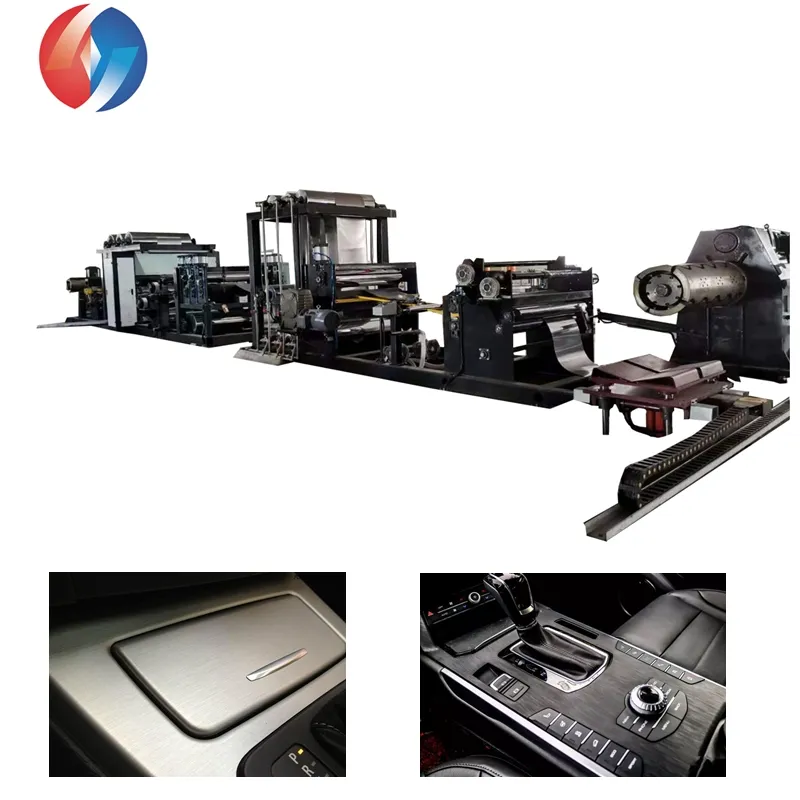 for Car Interior Decoration Brushed Film Laminated Galvanized Steel Coil Laminator Laminating Machine