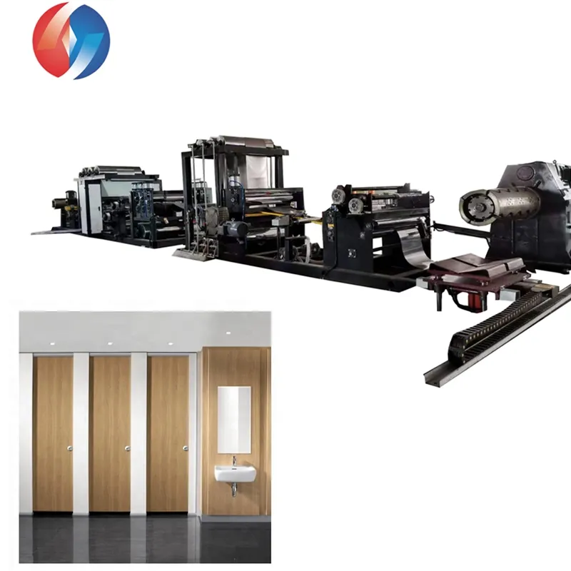 for Toilet Partition Wall Film Laminated Stainless Steel Coil Laminating Machine