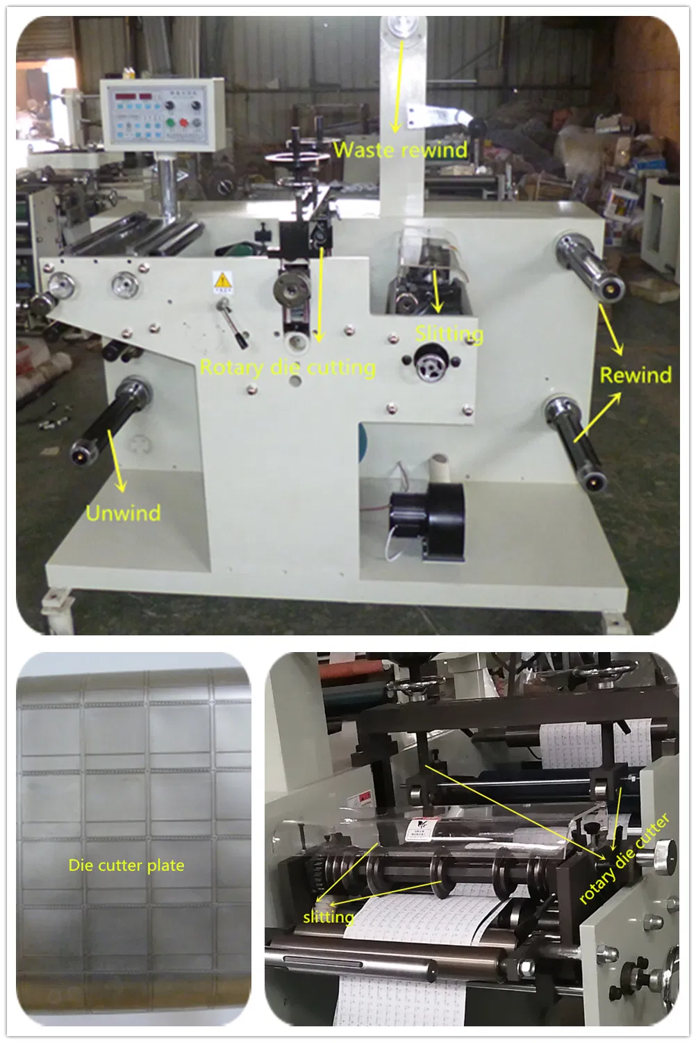 Fq-320y Automatic Printing Paper Label Rotary Die Cutting Machine
