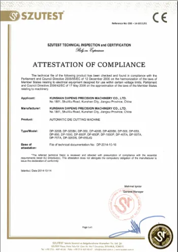 Paper/Foam/Non-Asbestos Gasket Cutting Machine