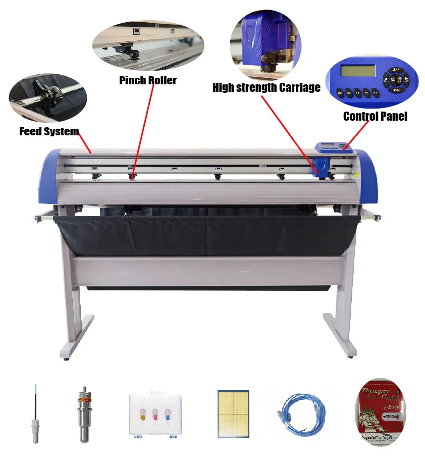 Precise and Fast High Optical Sensor CAD Kiss Cut Roll Cut Cutting Plotter Auto Stickers/Vinyl/ Self-Adhesive Durable Digital Film Cutter with Arms (SG-B720IIP)