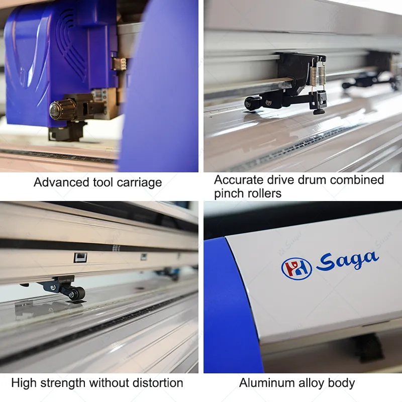 Precise and Fast High Optical Sensor CAD Kiss Cut Roll Cut Cutting Plotter Auto Stickers/Vinyl/ Self-Adhesive Durable Digital Film Cutter with Arms (SG-B720IIP)