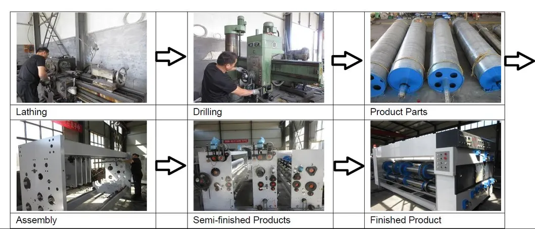 Three Color Corrugated Paper Printing Die-Cutting Vibrator Stacker Carton Box Machine