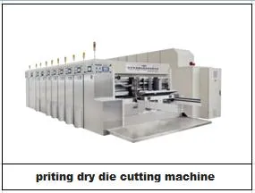 Three Color Corrugated Paper Printing Die-Cutting Vibrator Stacker Carton Box Machine