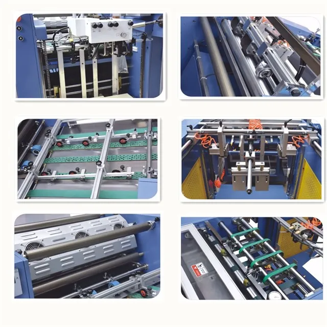 Yfma-800 BOPP Pet Paper Film PVC Self Adhesive Tape Hot Laminating Machine Automatic Feeding Laminating Machine with Auto Cutting Sheet Function
