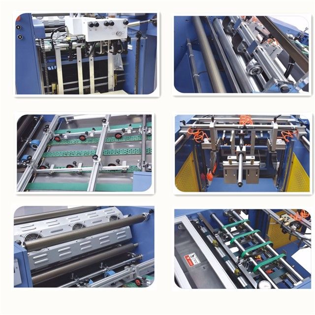 Yfma-800 High Performance Pre-Glued Double Side Split Auto Thermal Laminating Machine Art Paper Glueless BOPP Pet Oppauto Feed Roll Hot Laminator Machine