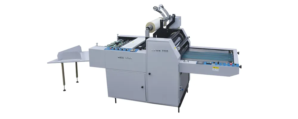 Yfmb-750A Hot Sale Semi Automatic Hydraulic Oil Heating Roll Film Office Laminating Machine Plastic Lamination Machine for Paper Book Boxes Products