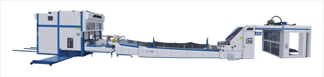 Zgfms-1450 Automatic Flute Laminating Machine with Flip Flop Pile Stacker with Pallet